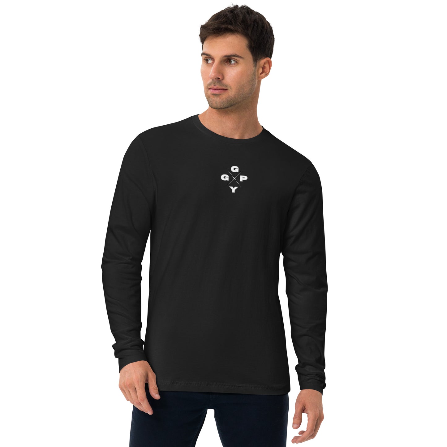 Men's Long Sleeve Fitted Crew