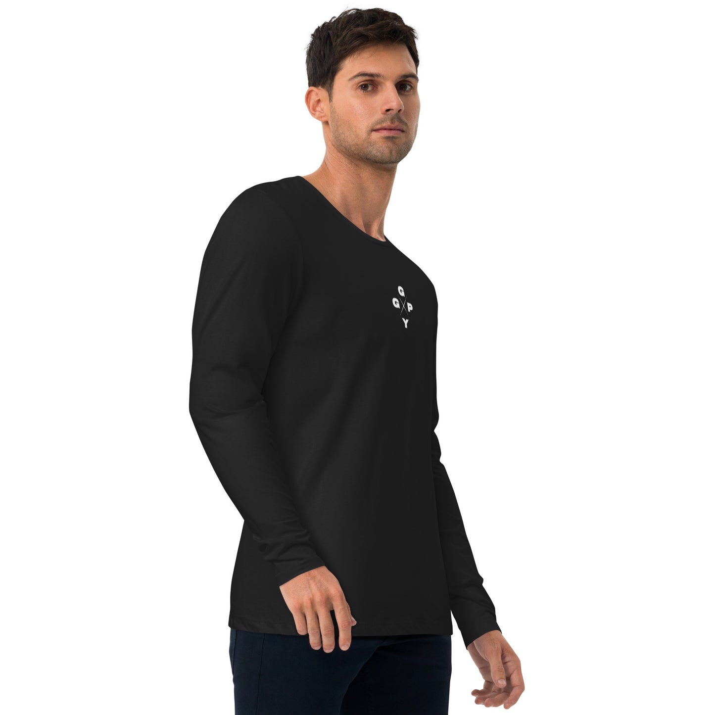 Men's Long Sleeve Fitted Crew